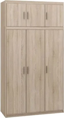 Obrázok produktu pre Šatníková skriňa 133 cm do spálne s nadstavbou ARCATA - dub sonoma