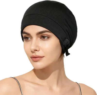 Produktbild von Schlafhaube, Satin, für lange Haare, Gummiband, für Haarpflege