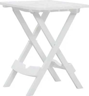 Obrázok produktu pre vidaXL Skladací záhradný stôl 44,5x38,5x50 cm biely