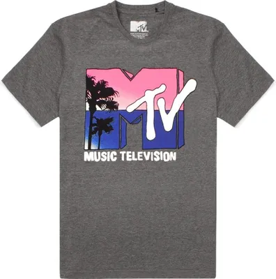 Obrázok produktu pre MTV - Dámske tričko "Logo" NS6293 (M) (sivé strakaté)