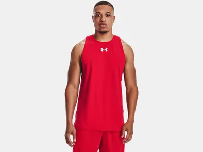Produktbild von Under Armour Herren UA Baseline Baumwolle Tank, weiches und leichtes Basketball Shi