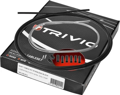 Produktbild von Trivio Stainless Schaltzugset Schwarz Schwarz One Size