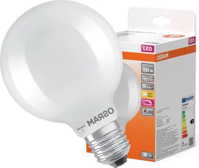 Obrázok produktu pre OSRAM Superstar stmievateľná LED žiarovka s obzvlášť vysokým podaním farieb (CRI90) pre päticu E27, matné sklo, teplá biela (2700K), 1521 lumenov, náhrada za bežnú 100W žiarovku, stmievateľná, 1 balenie
