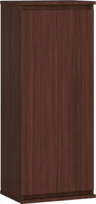 Produktbild von Hängeschrank – Wandvitrinen – Wandschrank – CLP – 40 cm – Dunkelbraun – CLP – Zeitlose Vitrine mit Tür und drei Fächern