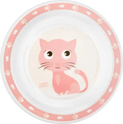 Produktbild von Canpol Babies Plastikteller Niedliche Tiere 9m+ Katze