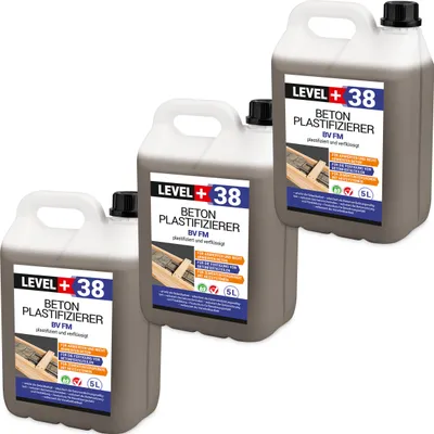 Produktbild von Beton-Zusatzmittel 15L Fliessmittel Betonverflüssiger Plastifizierer LEVEL+ RM38