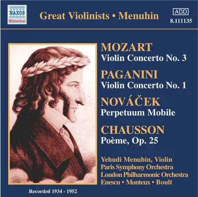 Obrázek produktu pro Various: Yehudi Menuhin spielt Violinkonzerte