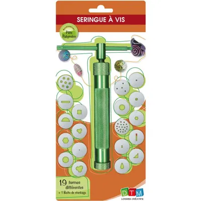 Image de Bouchon pour seringue avec 19 capuchons pour pâte plastique