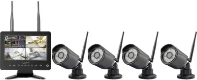 Produktbild von Sygonix SY-6330456 Funk-Überwachungskamera-Set mit 4 Kameras 1280 x 720 Pixel 2.4 GHz