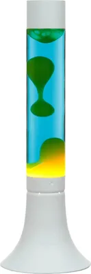 Immagine prodotto di Lampada Lava blu giallo bianco alta 38 cm decorativa con cavo interruttore lampada da tavolo luce d'atmosfera YVONNE