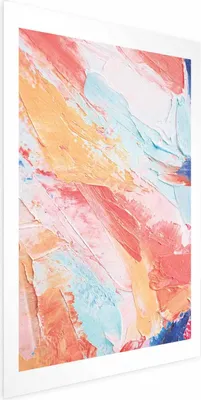 Produktbild von Posterpapier Poster - Colorful Harmony - dynamic color transitions in pastel tones 21x30 cm Muster a-B-10125-ao-a