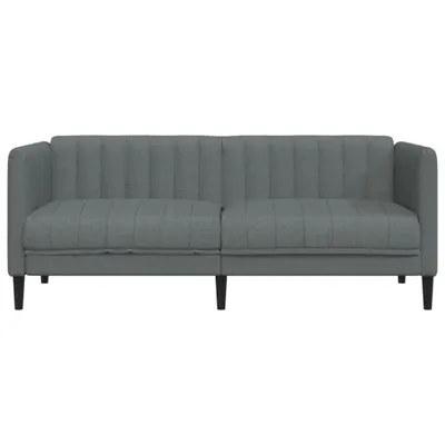 Produktbild von vidaXL Sofa 2-Sitzer Dunkelgrau Stoff