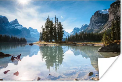 Produktbild von MuchoWow® Poster Jasper National Park in Nordamerika an einem sonnigen Tag 180x120 cm - Fotoplakat