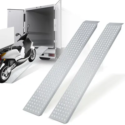Produktbild von Vigevee 2X Auffahrrampe Auffahrschiene Laderampe Rampe Anhängerrampe Verladeschiene Verladerampe Auffahrrampen Motorradrampe PKW