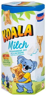 Zdjęcie produktu dla Kuchenmeister Koala mleczne chrupiące słodkie herbatniki w kształcie misia 75g