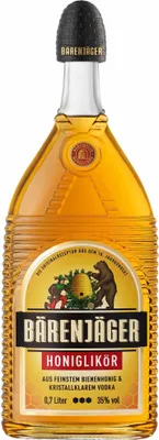 Produktbild von Bärenjäger Honig Likör mit Bienenhonig und kristallklarem Vodka 700ml