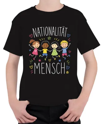Obrázek produktu pro Národnost, lidé, děti, mír, tolerance, rozmanitost, soudržnost, uni, děti, černá barva, velikost 104