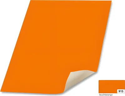 Produktbild von Folia 48x68cm 380g/m², 380 g/m², Orange, 480 mm, 380 mm, 10 Blätter