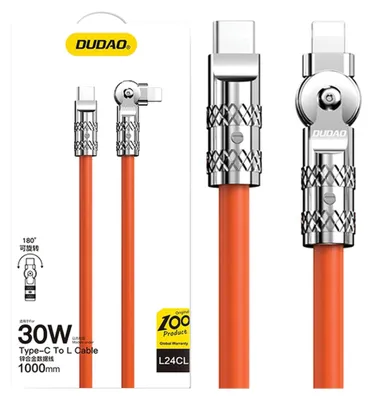 Immagine prodotto di DUDAO L24CL 120W Cavo USB-C - Lightning 1 m Arancione