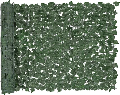 Zdjęcie produktu dla VEVOR płot z bluszczu, 99x249cm, sztuczny zielony ekran, zielony płot z bluszczu ze wzmocnionym połączeniem, sztuczny żywopłot z liśćmi winorośli, dekoracja do ogrodu, podwórka, balkonu, dekoracja patio