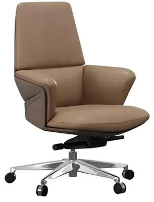 Immagine prodotto di Sedia direzionale ergonomica in elegante marrone.