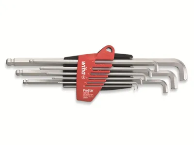 Image de Wiha Allen Allen key set 1.5 mm, 2 mm, 2.5 mm, 3 mm, 4 mm, 5 mm, 6 mm, 8 mm, 10 mm 9-piece