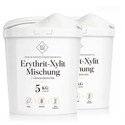 Produktbild von 100years - Erythrit-Xylit-Mischung 10kg