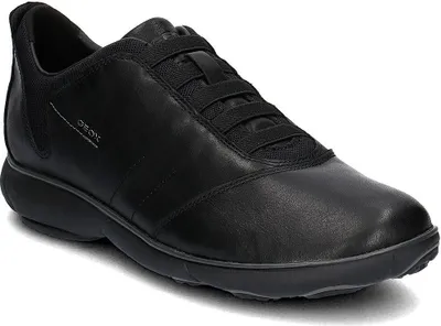 A black Geox Nebula B men's sneaker is shown from a side-angle on a white background.