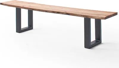Produktbild von Esszimmer Sitzbank mit 200 cm Breite, Akazie massiv, natur lackiert - COSENZA-06