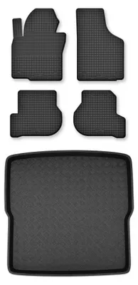Obrázok produktu pre Vaničkové autokoberce + vaňa kufra pre: Volkswagen Golf VI 2009-2013 kombi (Variant) 5 ks