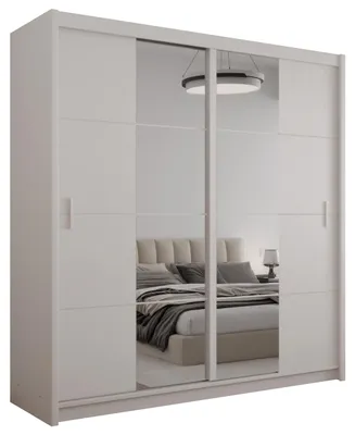Produktbild von Masseno Schiebetürenschrank KARTHUS 203/215/61 cm 2-türig mit Spiegel Beige