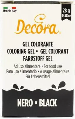 Produktbild von Gelfarbe Schwarz 28g