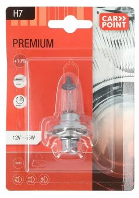 Produktbild von 1x CARPOINT Premium H7 Glühlampe Fernlicht 12V 55W 3100K Halogen 0760071
