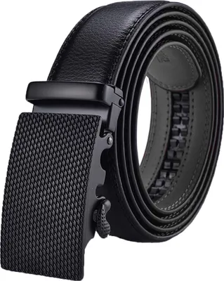 Produktbild von Herren Gürtel Ratsche Automatik Gürtel für Männer 35mm Breit Ledergürtel