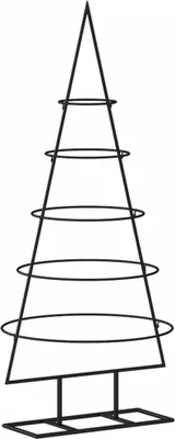 Produktbild von vidaXL | Metall Weihnachtsbaum | 90 cm Pulverbeschichteter Stahl