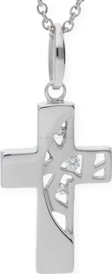 Produktbild von JuwelmaLux Anhänger 925 Silber Kreuz mit Zirkonia JL20-02-0121