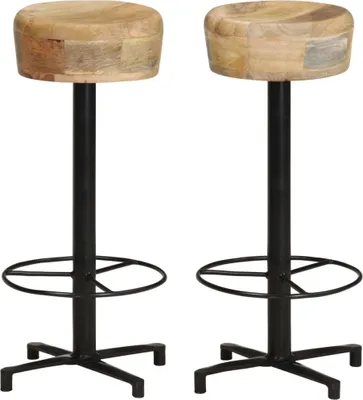 Produktbild von Barhocker 2 Stk. 76 cm Mango Massivholz