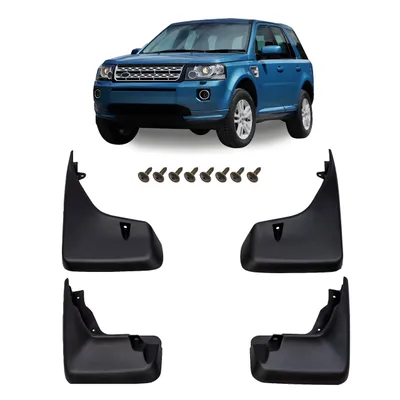 Produktbild von HERSTMOTO Schmutzfänger, 4er-Set Schmutzfänger-Kit Spritzschutz Schmutzfänger mit Befestigungssatz, passend für Land Rover Freelander 2 L359 2006-2014