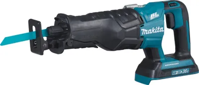 A studio shot of a cordless reciprocating saw.