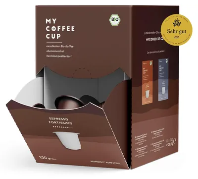 Image de MY COFFEE CUP 101089 MY COFFEE CUP ESPRESSO FORTISSIMOKaffeekapseln, Arabicabohnen 100 Stück