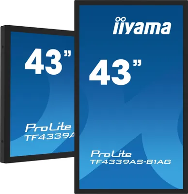 Immagine prodotto di iiyama TF4339AS-B1AG iiyama ProLite TF4339ASB1AG UHD-Touch-Display, schwarz, 108,0 cm (43,0 Zoll)