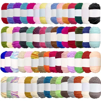 Produktbild von Häkelgarn Acryl 60 Farben 15g Multicolor Garnstränge für DIY Handarbeit Stricken