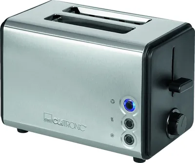 Produktbild von Clatronic Toaster 2 Scheiben TA 3620, Brötchenaufsatz, Krümelschublade