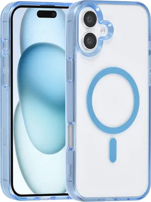 Immagine prodotto di Custodia posteriore TUNIQ per iPhone 16 Plus - Silicone Magsafe - Blu