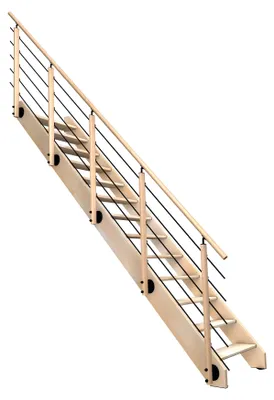 Immagine prodotto di NOSTRA - Scala in legno a chiocciola (faggio)