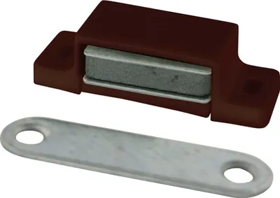 Produktbild von MACO Magnetschnapper M2 inkl. Gegenstück, Haltekraft 6kg, Kunststoff braun