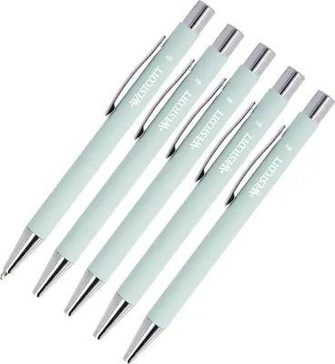 Immagine prodotto di WESTCOTT E-745003 00 WESTCOTT Kugelschreiber Primesoft grün Schreibfarbe blau, 1 St.