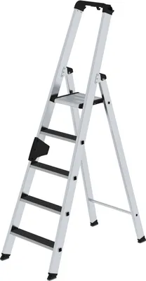 Produktbild von Stufen-Stehleiter einseitig begehbar mit clip-step R13 5 Stufen