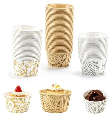 150 Papier-Muffinförmchen, Cupcake-Förmchen, 3 Farben (D)