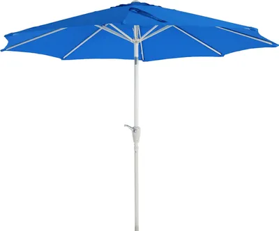 Produktbild von Sonnenschirm N19, Gartenschirm, Ø 3m neigbar Polyester/Alu 5kg  blau